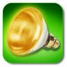 GE PAR 38 amber - flood